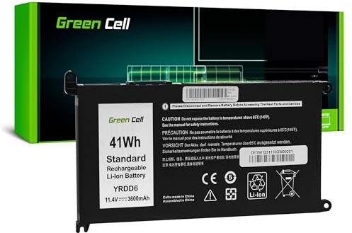 Green Cell YRDD6 1VX1H Akku für Dell Inspiron 5493 5485 5491 5584 5593 5590 Vostro 5581 3491 Laptop (3600mAh 11.4V Schwarz)