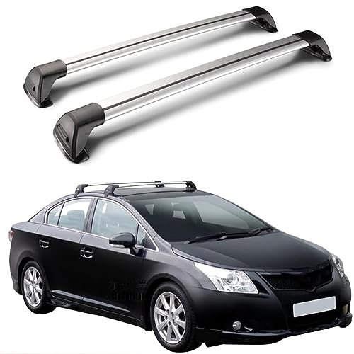 CCLXWY Barres de Toit pour Avensis Estate T27 2009-2019 Galerie de Toit pour Voitures Porte-vélos Coffres de Toit Porte-Bagages Rails de Toit Intégrés Pré-assemblé avec Serrure,B