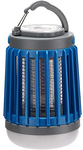 TEmkin Exterminador eléctrico de Insectos, lámpara antimosquitos con Trampa LED de 360 Grados, se Puede Utilizar en Interiores o Exteriores, Carga Solar y USB, luz de Camping Impermeable
