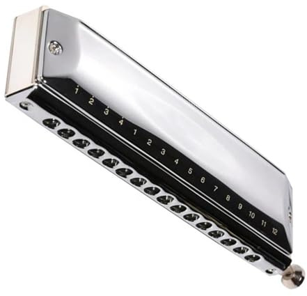Professionelles chromatisches 16-Loch C-Mundharmonika-Kamminstrument aus Metall und Messing(Color:Db)