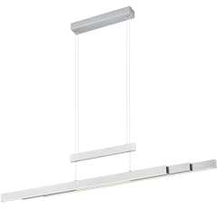 lightling LED Pendellampe Tina, 4 fach Touch, Ein- und Ausschalter, Up and down Beleuchtung, Lichtfarbe einstellbar, höhenverstellbar, ausziehbar, Höhe 150 cm, Breite 150 cm, nickel matt
