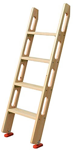 Scaletta per Letto a Castello Scaletta per Letto a Soppalco con Corrimano Incorporato, Scaletta per Letto a Castello Antiscivolo in Legno per Adulti/Adolescenti/Camper/Dormitorio, Scaletta A