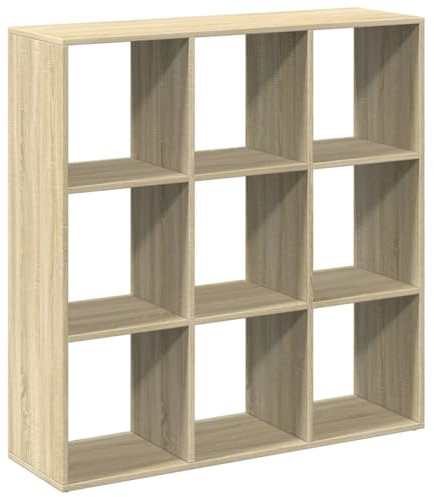 vidaXL Raumteiler-Bücherregal Sonoma-Eiche 102x29x103,5 cm