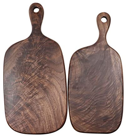 AOFCESQY Tagliere Tagliere in Legno di Alta qualità con Manico Tagliere bifacciale Taglieri per Pane Verdura/Frutta Cena con Foro Tagliere per Tagliare Carne o Verdure