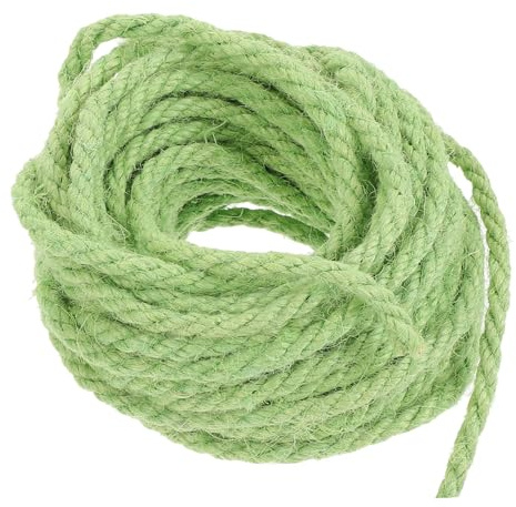 HAPINARY 6mm Grünes Sisalseil 10m Für Katzenklettergerüst Strapazierfähiges Selbstgemacht Katzenspielzeug Zubehör Aus Natürlichem Sisal Für Haustierbedarf