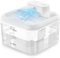 Cat Water Fountain for Drinking, 2L Wireless Cat Water Fountain with Motion Sensor, Battery Operated Cat Fountain, Ultra - Quiet Water Fountain Cat Bowl, Pet Water Fountain, White
