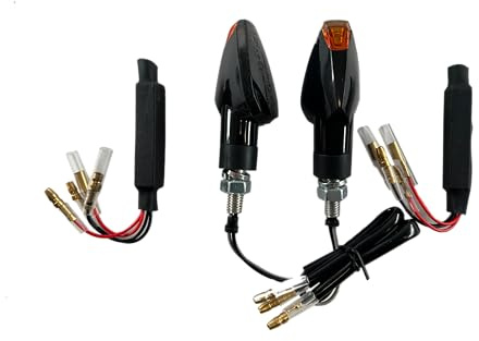 Motorize Kompatibel für Yamaha MT-03 MT-07 MT-09 MT-125-2 LED Blinker Schwarz Widerstände [E-Prüfzeichen]
