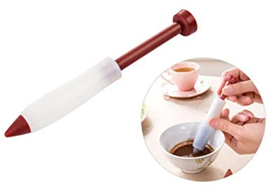 DINHEAROM Silicone Chocolate Decorating Pen 13.5x2.7cm Food Grade Cake Writing Pen Baking Tool for Pastry Decoration DIY