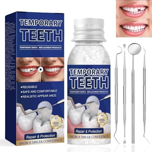 De/ntal Repair Kit,Temporary Tooth Filling,Home De/ntal Repair Kit for Repairing Lost Fillings,Tooth Filling Repair Kit for Fixing Broken,Teeth Repair & Replacement Kit,Missing Tooth Replacement Kit