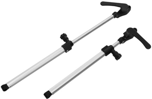 MoSundi Par de varillas telescópicas de aleación de aluminio para ventana de caravana, 255-335 mm para autocaravana, remolque, caravana, autocaravana