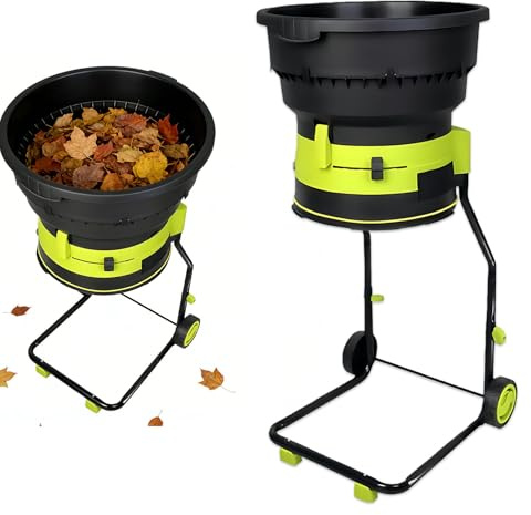 Glowdora Trituratore Elettrico per Foglie,Biotrituratore da Giardino Senza Lame 2500w per Rapporto Riduzione 17:1, Pacciamatura Fino A 55 Galloni al Minuto,per Pulizia Cortile Nopowercord