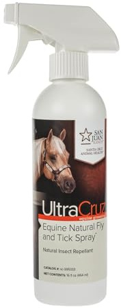 UltraCruz Equine Spray naturale per mosche e zecche, 453,6 g