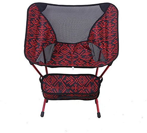 RH-HPC Outdoor-Stuhl Camp Chair kann for Outdoor-Sportarten tragbar zusammengeklappt Werden Aluminium/Small Red Moon Chair Chair Bieten Unterstützung und Komfort Campinghocker
