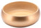 Decorasian Schale aus Bambus Holz, groß und rund - Schüssel für Obst und Brötchen - Dekoschale hochwertig glänzend lackiert, Gold