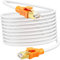 Netzwerkkabel 10 Meter Cat 8 Geschirmt Lan Kabel 40Gbps 2000MHz Ethernetkabel High Speed Gigabit RJ45 26AWG S/FTP Schirmung Weiß POE Lang Internetkabel für Router Modem