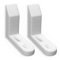 Decoralin Toilet Bumpers Wobbly Toilet Seat Stabilisers Stop Children or Disabled Slipping Sliding Set of 2 (White)