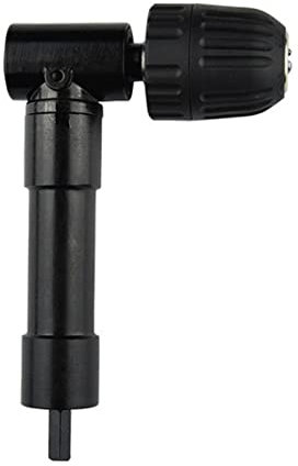 Right Angle Drill Attachment 0.8-10mm 90° Keyless Chuck Converter for Tight Corner Workspaces
