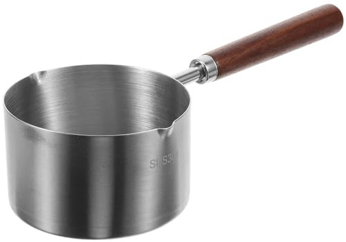 Marmite À Huile Petite Casserole Avec Bec Verseur Casserole En Acier Inoxydable Facile À Utiliser Indispensable Pour