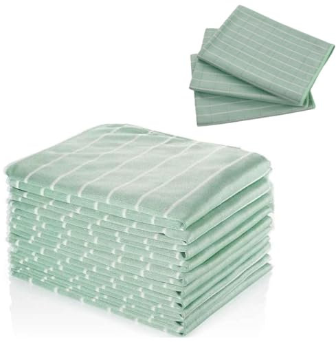 Lot de 25/7/15 Chiffons de Nettoyage en Bambou,Chiffon Microfibres en Bambou 40x40cm, nettoie Toutes Les Surfaces sans Trace Lingettes pour Nettoyer Les Traces sur Vitres, Voiture