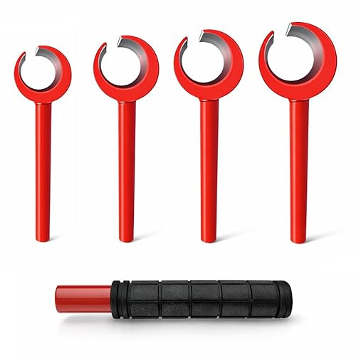 Scharnierspalt Einstellschlüssel, 4 in 1 Türscharnier Einstellwerkzeug, 14-25 mm Scharnier Reparaturwerkzeug, für Reinraumtür, Sicherheitstür, Brandschutztür, Gewerbe, Kohlenstoffstahl Griff