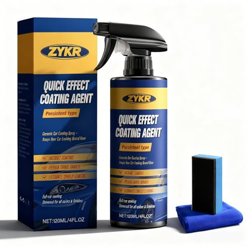 ZYKR Nano Quick Coat Restore - 4.23 Fl Oz Quick Effect Coating Agent for Car, Car Coating Spray for Shine & Protection (1 PC)