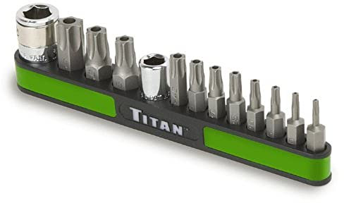 Titan 16113 Bit-Set, manipulationssicher, Sternform, 13-teilig