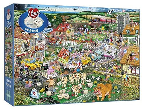 I Love Spring 1000 Piece Jigsaw Puzzle Age 8+ | Mike Jupp | Sustainable Puzzle for Adults | Premium 100% Recycled Board | Great Gift for Adults | Gibsons Games