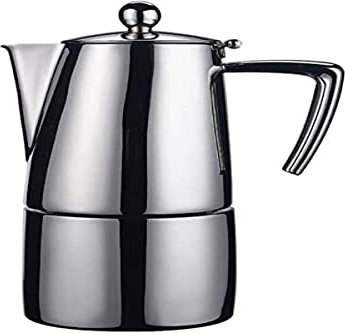 ILSA Caffettiera Espresso Slancio, Induzione, Satinata, Acciaio Inox 18/10, Tazza 1, cl 10