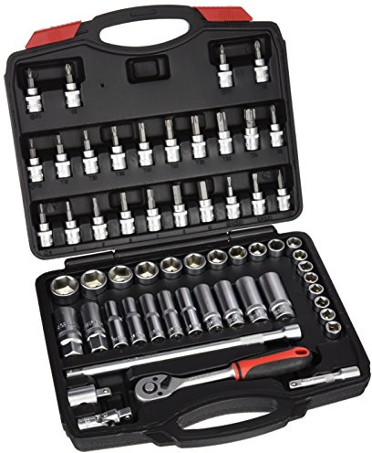 Rothenberger SUPER-EGO SEH000800 - Set di chiavi a bussola 3/8-57 pcs s.e., Nero