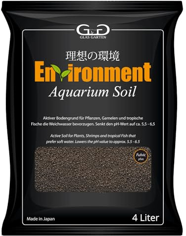 GlasGarten Environment Aquarium Soil | 4L / 2 – 4mm Körnung – aktiver Bodengrund aus gebrannten & sterilisierten Erden, besonders nährstoffreich