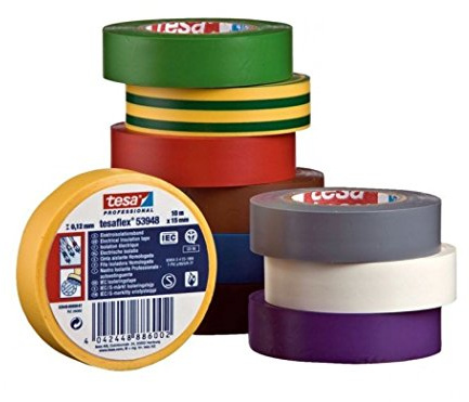 Tesa - Cinta Aislante 20X19 Vde/Ama. 53948