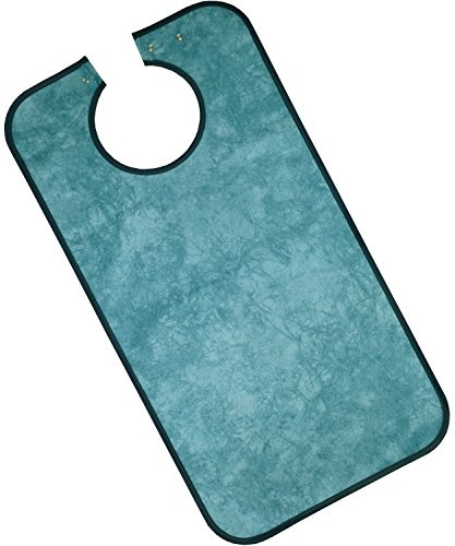 PFLEGE POINT® Kleidungsschutz/Ess-Schürze für Erwachsene mit Druckknopfverschluss, wasserdicht