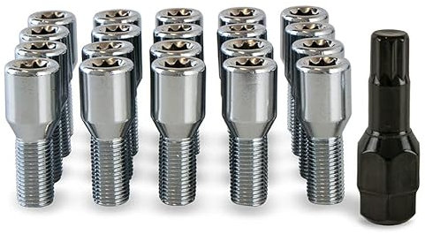 20 x Slim Fit Tuner Alloy Wheel Bolts Compatible With Skoda Fabia Part No. 20BM14TK+SKEY153