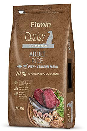 Fitmin Dog Purity Rice Adult Fish & Venison | Hundetrockenfutter | 12 kg