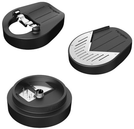 Microplane Colección Gourmet Jar Top de 3 piezas, espiralizador de verduras, pelador y pelador de maíz, cortador de verduras, tapas de tarro de acero inoxidable, compatible con tarro Mason de boca