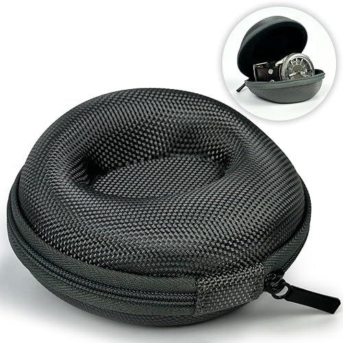 MyGadget Uhren Reiseetui - mit Innenpolsterung für idealen Schutz - für Smartwatches und Armbanduhren wie z.b. Apple Watch I Rolex I Omega - Grau