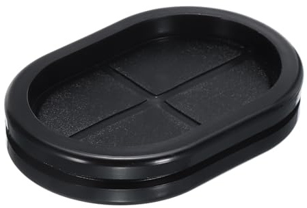 sourcing map Rubber Grommet Mount Size 75 x 50 mm Oval Double-Sided for Wire Protection 3pcs