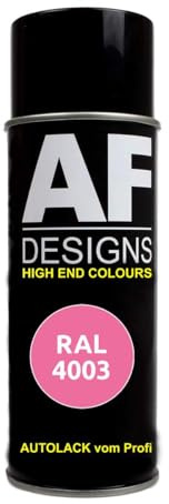 Alex Flittner Designs Spraydose RAL4003 ERIKAVIOLETT Spraydose glänzend | RAL Spraydose in 400 ml. Exaktes Farbergebniss nach RAL Norm. Leuchte Farben, Sehr schnelle Trockung und extrem lange