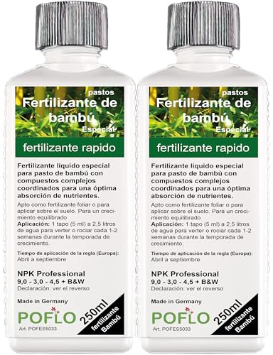 Fertilizante líquido de bambú PREMIUM para bambúes y pastos (500ml)