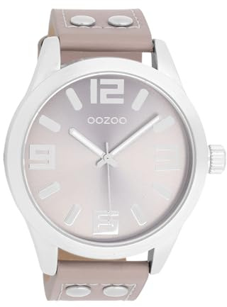 Oozoo Timepieces Damen Uhr - Armbanduhr Damen mit Lederarmband | Hochwertige Uhr für Frauen - Edle Analog Damenuhr in rund