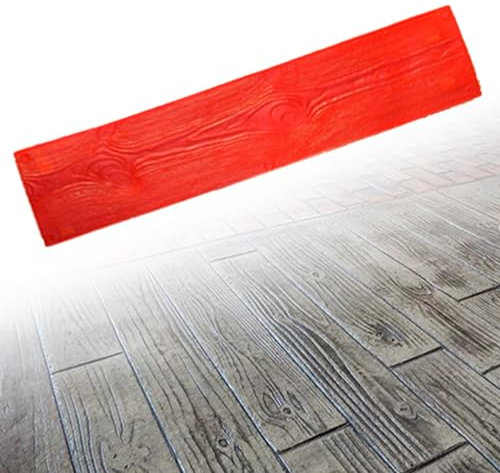 Moldes Hormigón Impreso Sellos de Impresión de Textura de Hormigón de Madera, Almohadilla Decorativa de Poliuretano para Suelo de Hormigón, Moldes y Formas de Hormigón de Cemento de Patrón Realista (