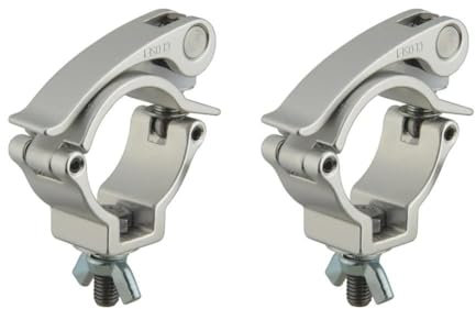 Schnellspann-Bühnenbeleuchtungsklemme, Aluminiumlegierung, strapazierfähig, 100 kg, DJ-Halsspannklemmen, 48–51 mm Rohr/Rohr-Passform/OD
