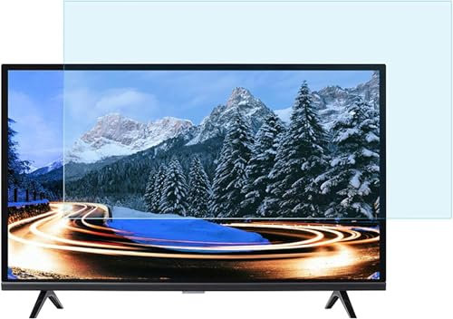 XDRGOOIUY Anti Reflection Screen Protector HD Clear Anti-Blue Light Anti-Glare TV Screen Filter for Flat Curved TV 32-75 inch