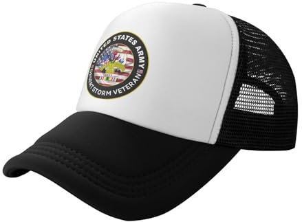 Oudrspo Army Desert Storm Retired Trucker Hats: Stilvoller Schutz für jedes Abenteuer Schwarz