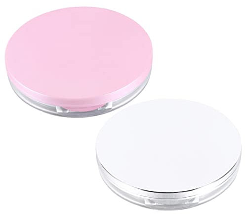 PLAFOPE 2ensembles Récipient à Poudre Vide Portable Boîte à Poudre Pour Éponges De Maquillage Pour Femmes Pour Houppettes