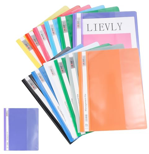 12 StüCk Papphefter A4, Schnellhefter A4, Pappe, Schnellhefter Plastik Stabil Mit 2-Loch-Bindung
