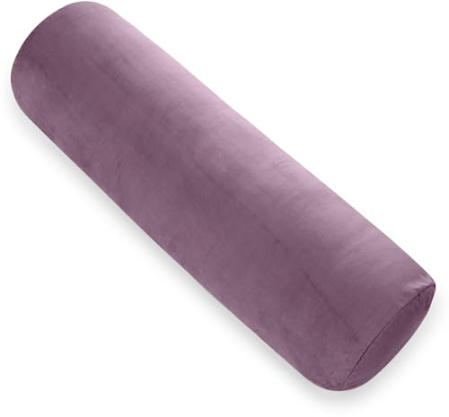 AS AWESLING Body Pillow for Adults, Full Body Pilllow for Sleeping, Long Round Cervical Pillow, Bolster Side Sleeper Pillow with Cover (lila, 90 x 20 cm)
