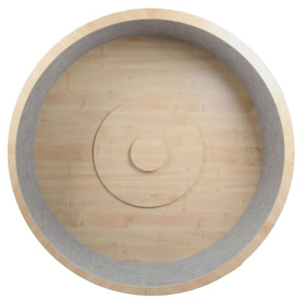 Elmato Katzenlaufrad Rocky Wand-Modell, 140 cm Natur/grau meliert
