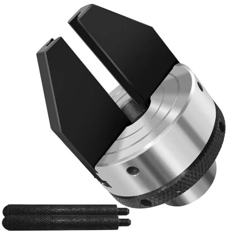 Rtauhife Mandrino per Tornio da Legno con 2 Ganasce e 2 Pollici per Perforazione A Penna con Filettatura Diretta da 1 Pollice X 8TPI, Mandrino per Tornio Dedicato per Perforazione A Penna