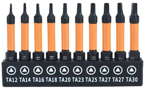 10 destornilladores ergonómicos triangulares con diseños antideslizantes para un funcionamiento preciso, adecuado para herramientas de uso múltiple